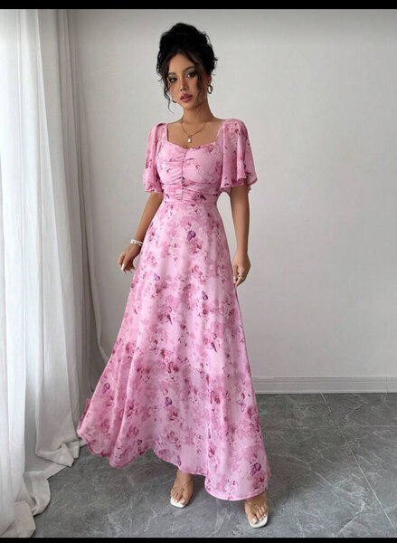 Robe longue florale élégante