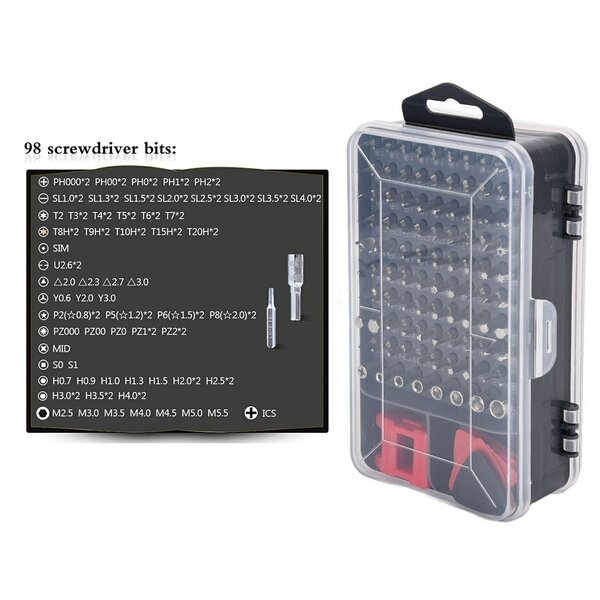 Kit tournevis 115 en 1