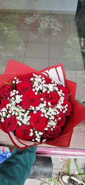 Bouquet de roses rouges