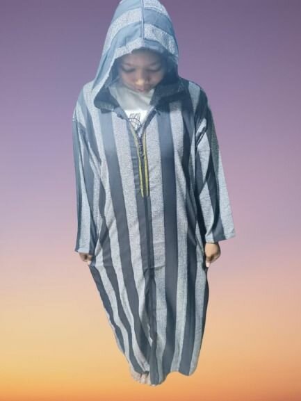 Peignoir homme rayé