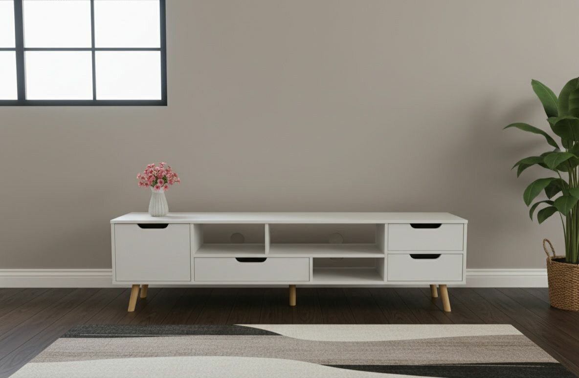 Meuble TV moderne blanc