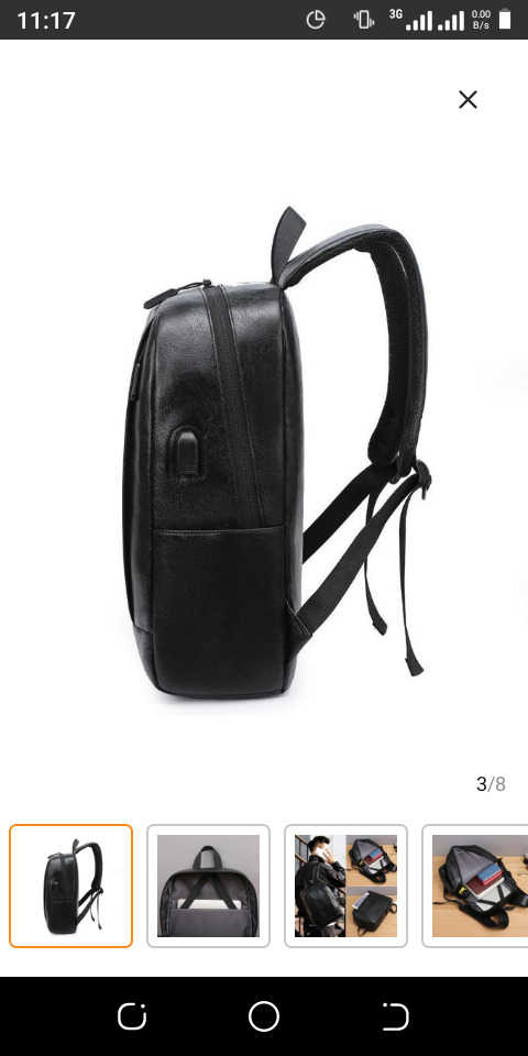 Sac à dos en cuir chic