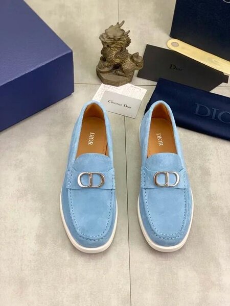 Mocassins bleu Dior