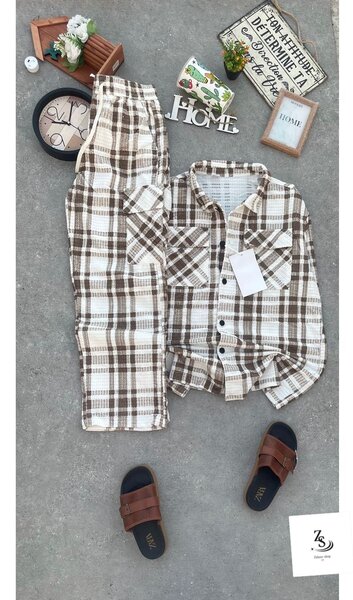 Pyjama à carreaux confort