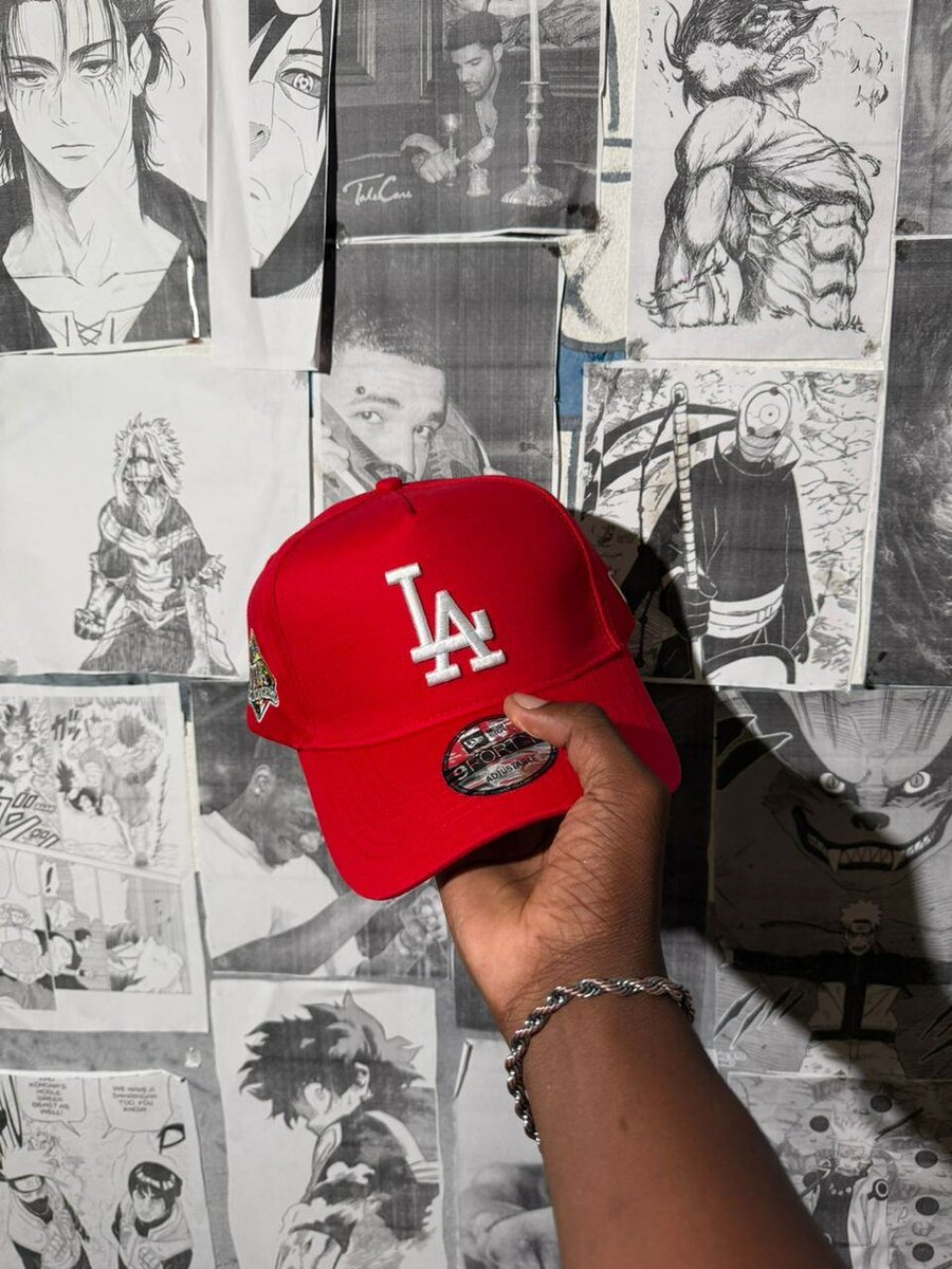 Casquette rouge LA stylée