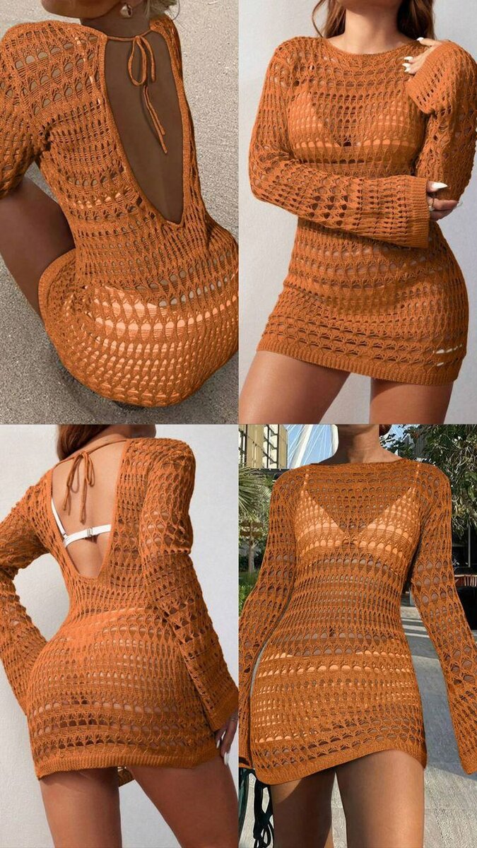 Robe en crochet élégante