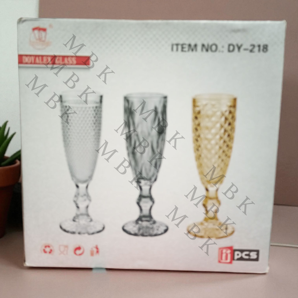 Verres à champagne en cristal