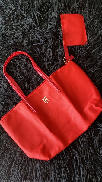 Sac Fourre-Tout Rouge Élégant