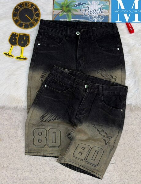 Shorts en jean dégradés