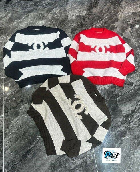 Pull rayé tendance hiver