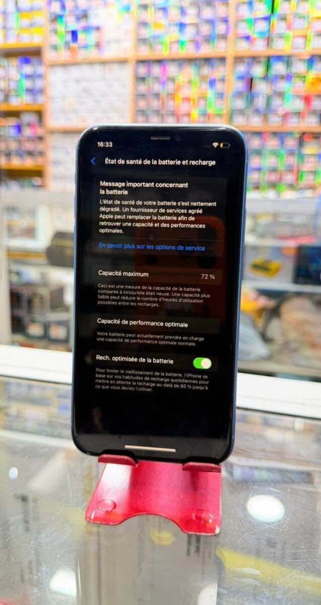 iPhone bleu performant