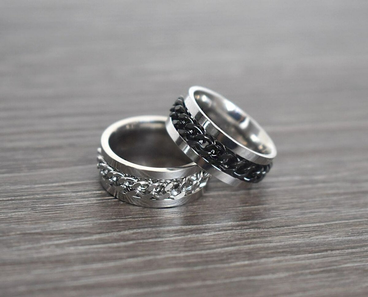 Bague Hommes Acier Inoxydable