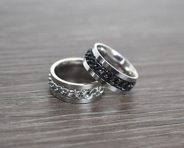 Bague Hommes Acier Inoxydable