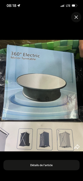 Plateau Tournant Électrique à 360°