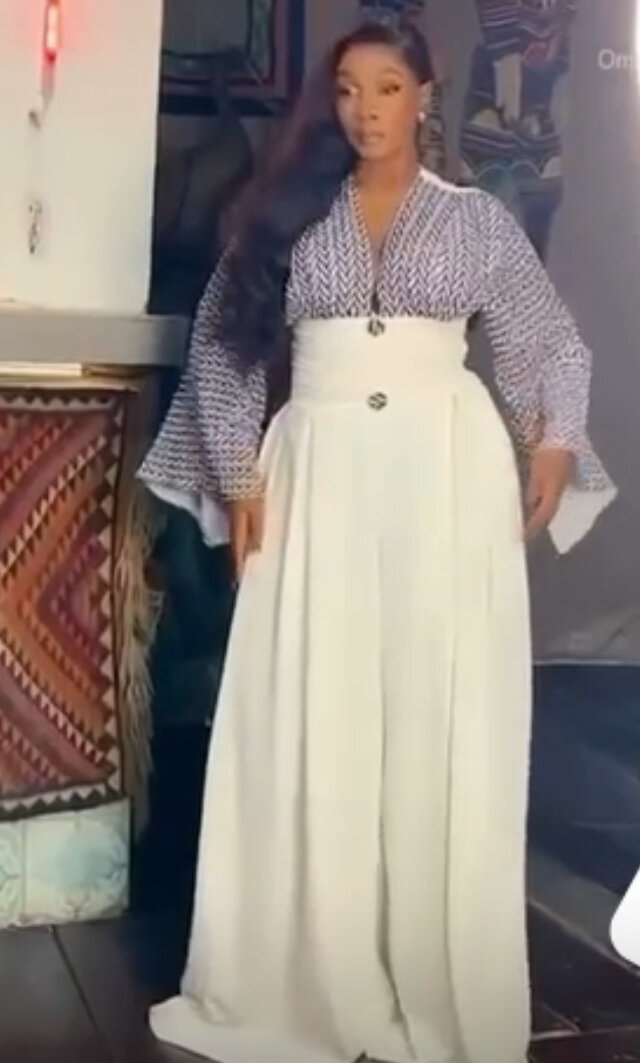 Combinaison élégante à taille haute