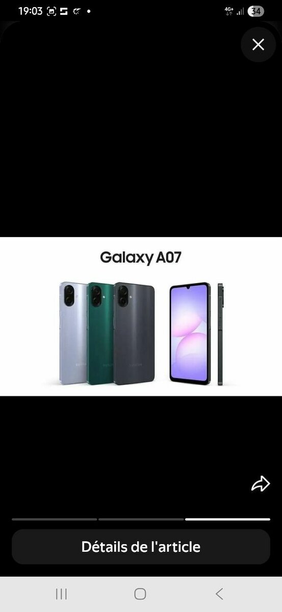 Smartphone Galaxy A07