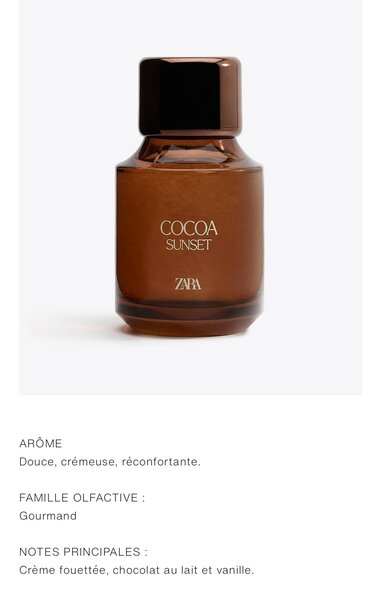 Parfum Gourmand Cocoa Sunset