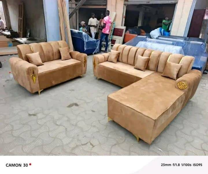 Ensemble Canapé 3 places en Velours