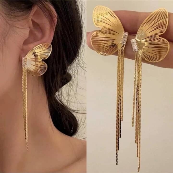 Boucles d'oreilles élégantes en forme de fleurs