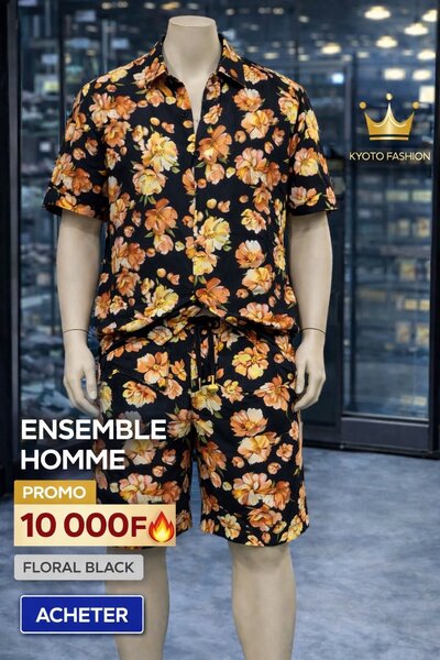 Ensemble Homme Floral Été