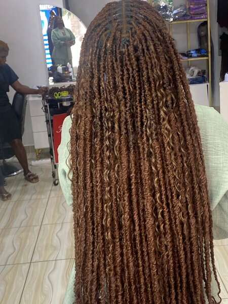 Extensions torsadées marron long