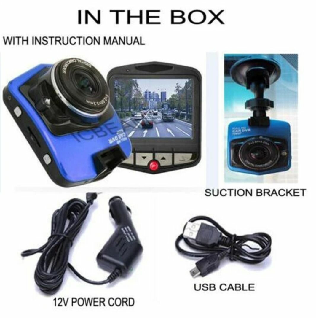 Caméra Dash Cam Full HD 1080p