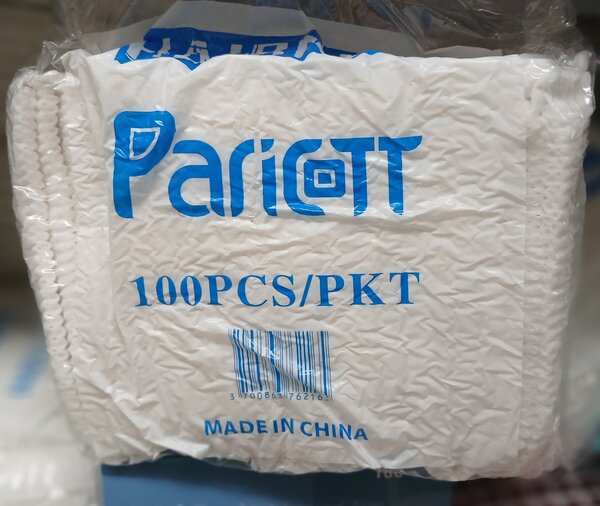 100 Serviettes Blanches Paricott