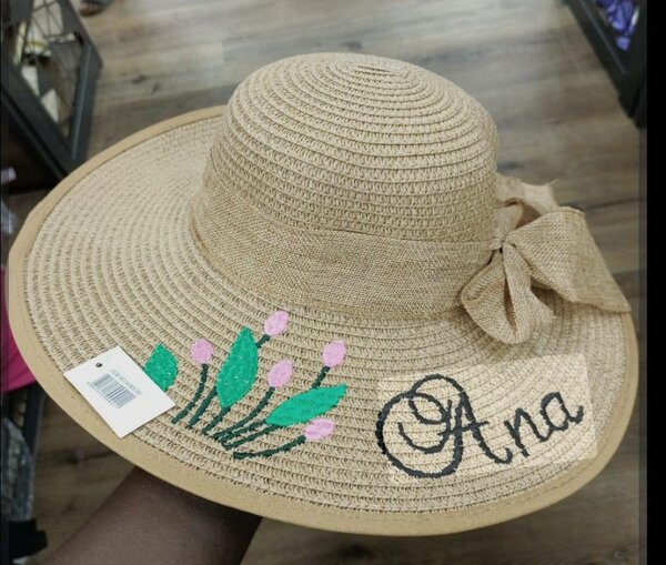 Chapeau de soleil tressé