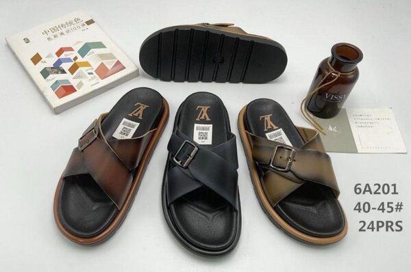 Sandales en cuir homme