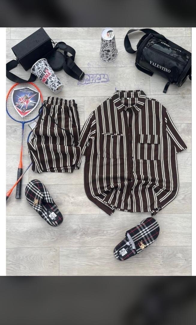 Ensemble Chemise et Short Rayé