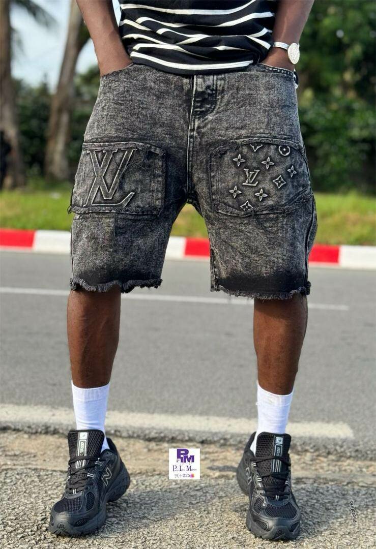 Shorts en jean design stylisé