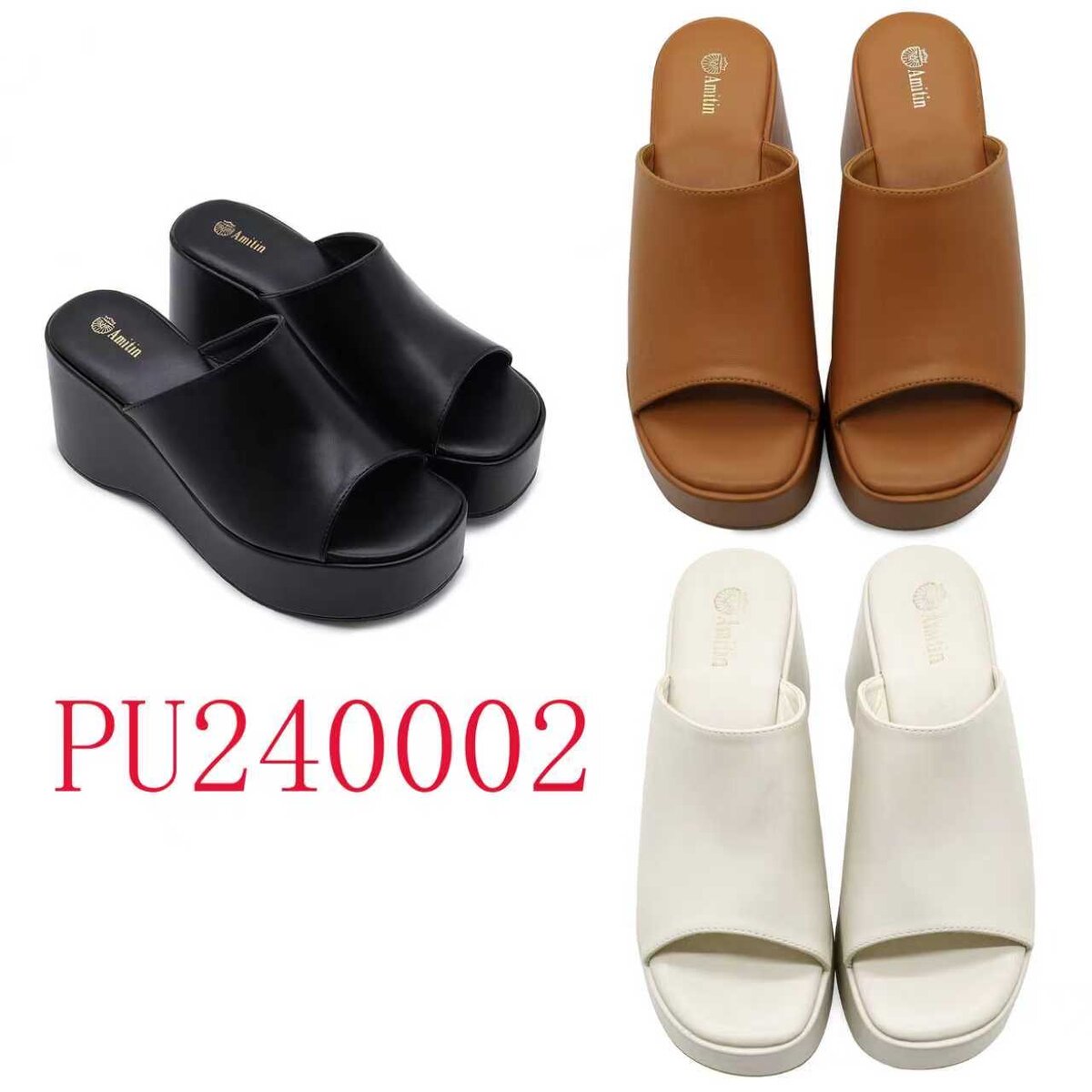 Mules Compensées Élégantes