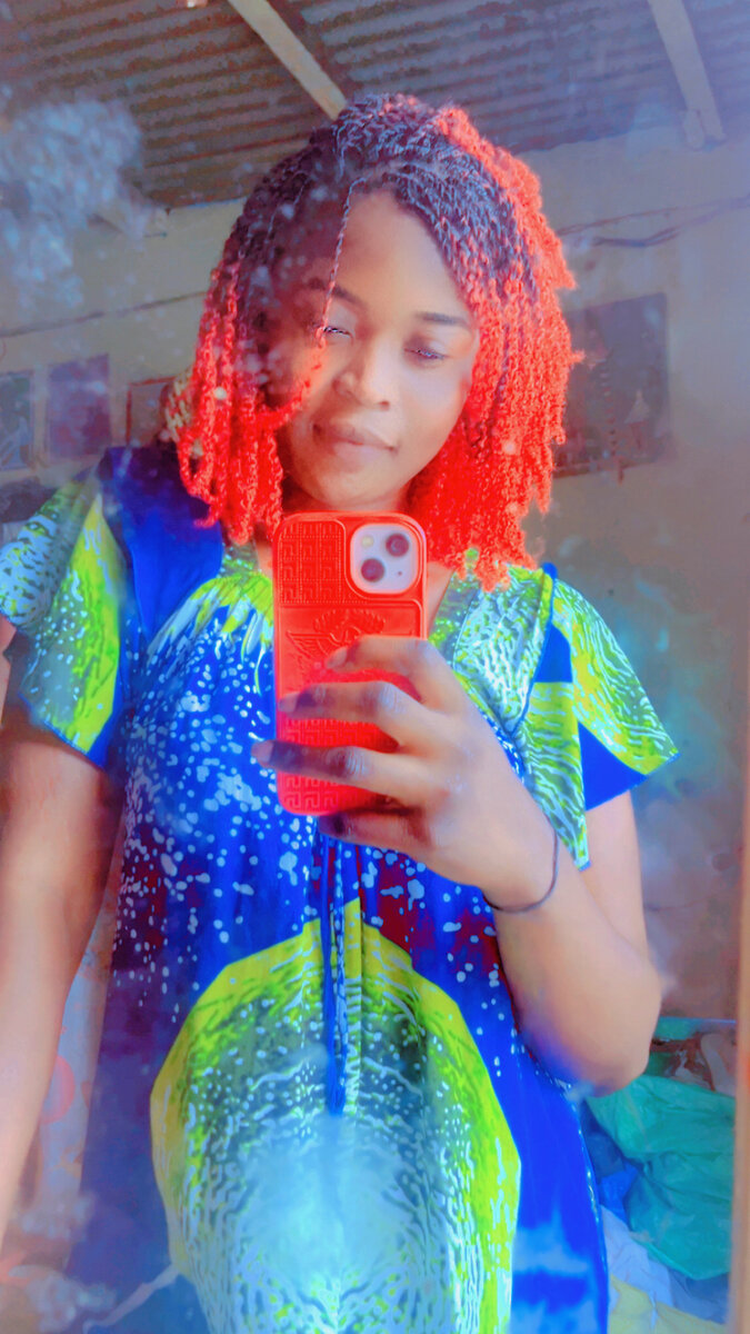 Extensions de cheveux afro rouge