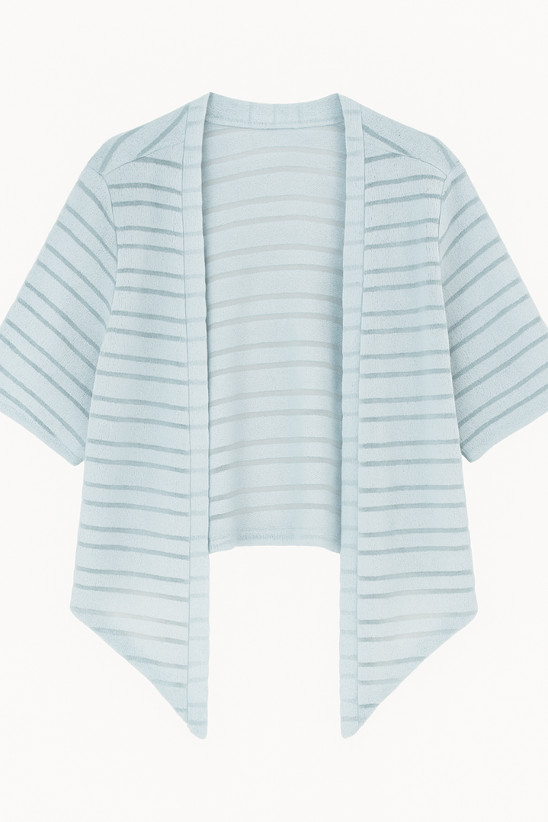 Cardigan léger à rayures