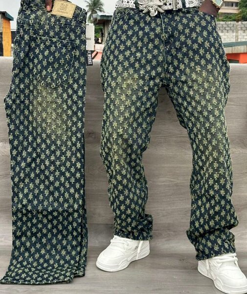 Pantalons décontractés motif