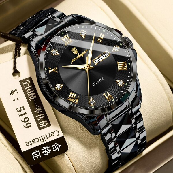 Montre homme luxe acier