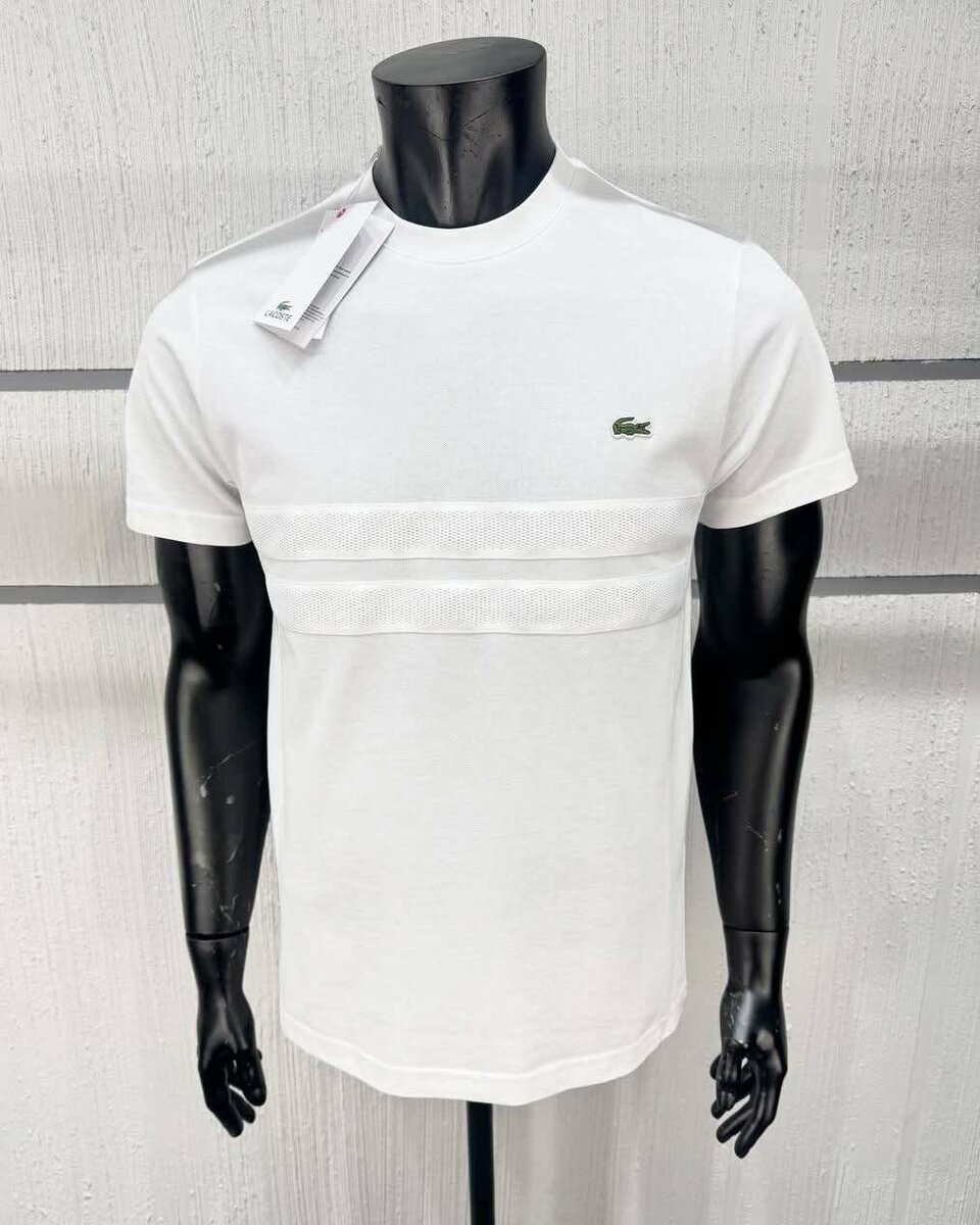 T-shirt Lacoste blanc homme