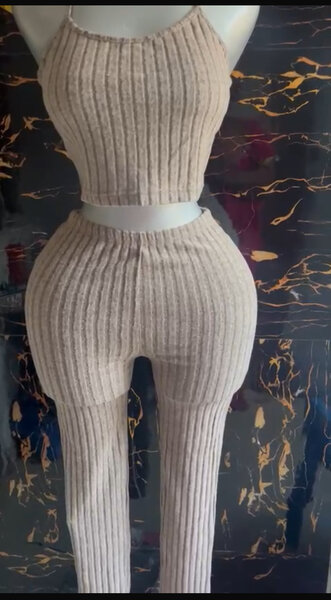 Ensemble côtelé femme élégant