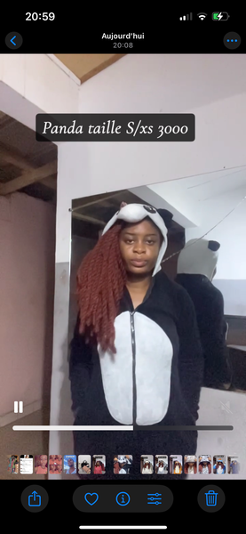 Combinaison Panda Femme