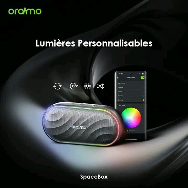 Enceinte Bluetooth Oraimo RGB