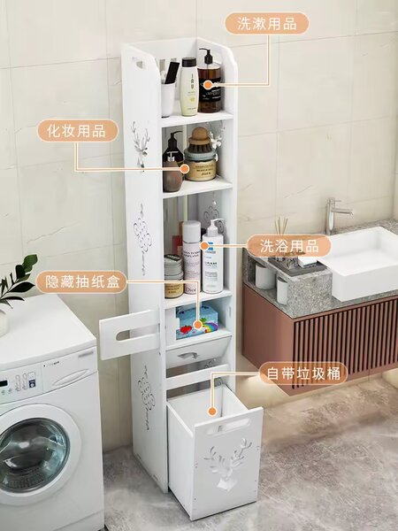 Armoire de salle de bain étroite