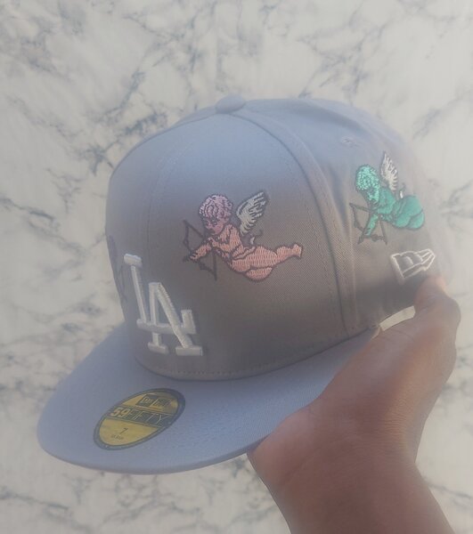 Casquette brodée anges