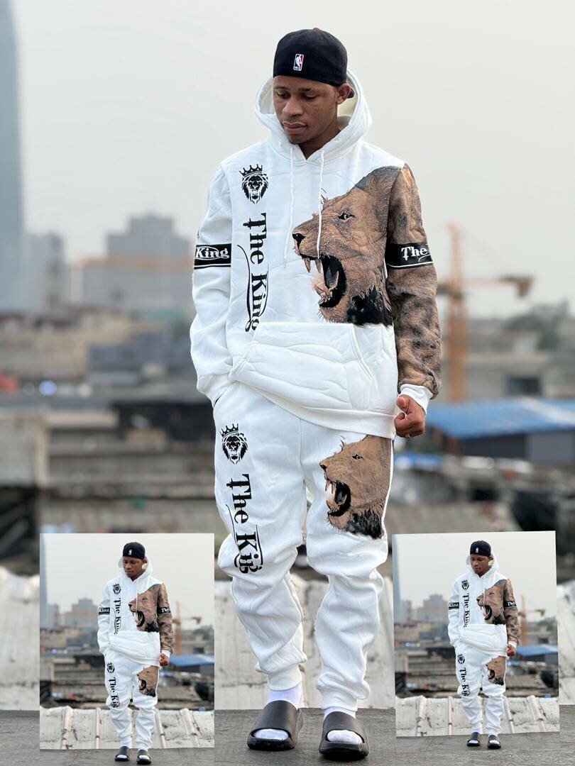 Ensemble survêtement Lion imprimé