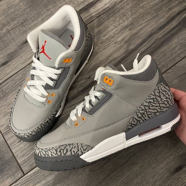 Baskets Air Jordan 3 Gris