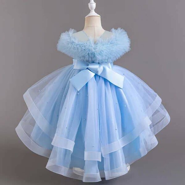 Robe de princesse bleue 7-8 an