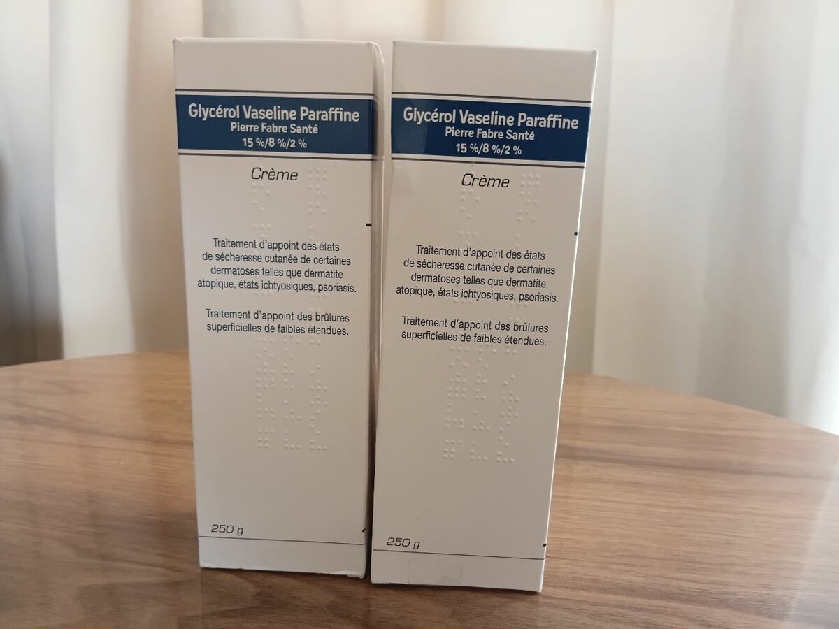 Crème hydratante Glycérol Vaseline Paraffine