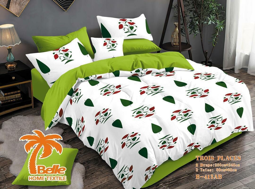 Parure de lit BELLE à motifs