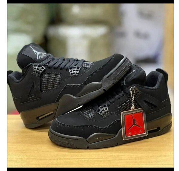 Baskets noires en cuir