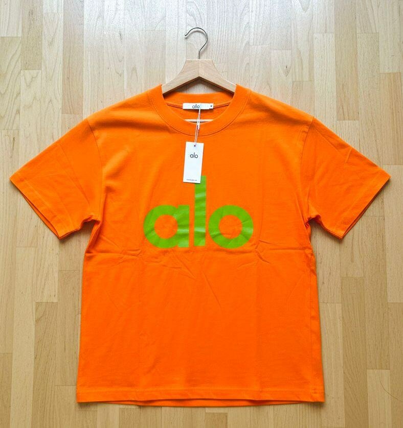 T-shirt orange casual unisexe