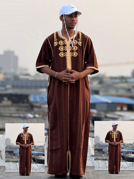 Caftan homme africain brodé